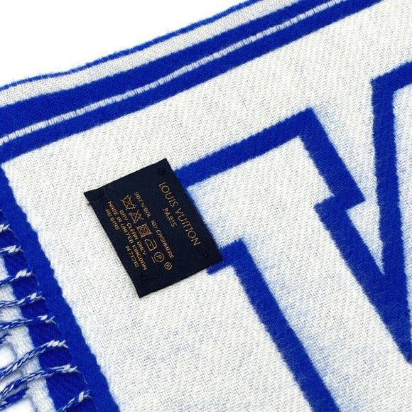 LOUIS VUITTON Echarpes-city louis Scarf Wool / Cashmere blue - Picture 5 of 10